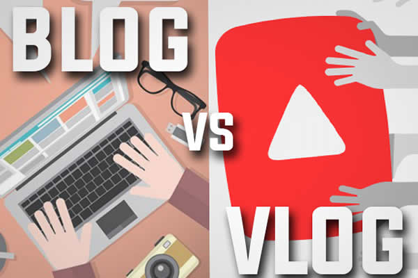 Vlog e Blog.